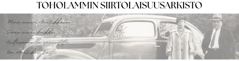 Tiedosto:Toholammin siirtolaisuusarkisto - etusivu.png