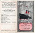 Scandinavian-American Line, yleisesite 1924. Väinö Herman Kaattarin jäämistöstä.