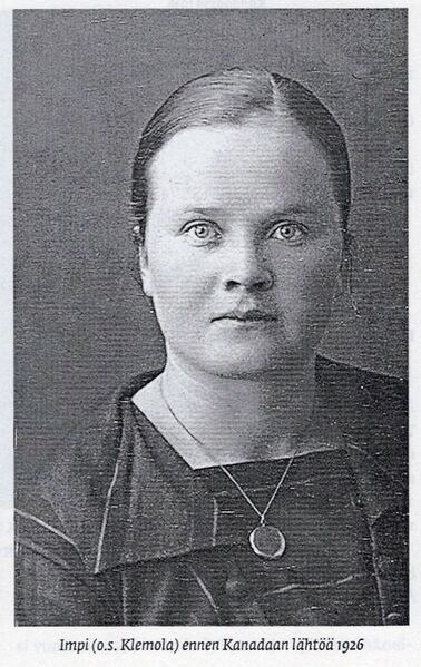 Tiedosto:Impi Maria Klemola vuonna 1926.jpg