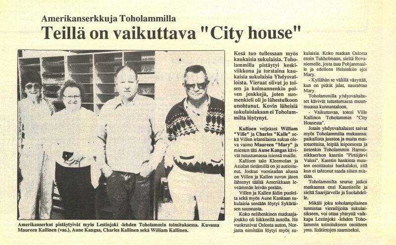 Tiedosto:Lestinjoki 23.7.1990- Amerikanserkkuja Toholammilla - Teillä on vaikuttava "City house".jpg